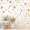 Picture of Zonon 264 Pieces Polka Dots Wall Sticker Circle Wall Decal for Kids Bedroom Living Room, Classroom, Playroom Decor Removable Vinyl Wall Stickers Dots Wall Decals(Boho Colors)