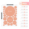 Picture of Zonon 264 Pieces Polka Dots Wall Sticker Circle Wall Decal for Kids Bedroom Living Room, Classroom, Playroom Decor Removable Vinyl Wall Stickers Dots Wall Decals(Boho Colors)