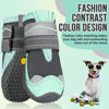 Picture of SlowTon Dog Shoes for Large Small Medium Dogs - Waterproof Dog Boots for Summer Hot Pavement, Paw Protector for Outdoor Walking Winter Snow, Anti-Slip Rubber Dog Booties for Hard Floor (GR, 7)