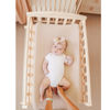 Picture of Konssy 2 Pack Muslin Changing Pad Cover for Baby Girls Boys 100% Cotton Fitted Diaper Changing Table Cover Set, Soft Changing Pad Sheets (Brown,Cream)