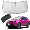 Picture of for 2025 Toyota RAV4 Sun Shade Sunshade Windshield Cover 4-Layers Front Window Shade for RAV4 2019-2024 2025 Custom Fit Sun Visor - 240T Retractable Shade Blocks UV Rays Car Accessories