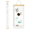 Picture of Mibote Baby Growth Height Chart Handing Ruler Wall Decor for Kids, Canvas Removable Height Growth Chart 79" x 7.9" (Letters)