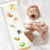 Picture of Mibote Baby Growth Height Chart Handing Ruler Wall Decor for Kids, Canvas Removable Height Growth Chart 79" x 7.9" (Letters)