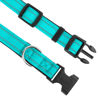 Picture of PWOD Reflective Dog Collar, Adjustable Soft Neoprene Padded Nylon Pet Collars with Buckle for Medium Dogs, Teal,M