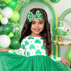 Picture of YanJie Baby Bows Headbands - Shamrock Headbands with Green Bows for Newborn Girls, Infants and Toddlers, St Patrick's Day Hair Accessories