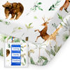 Picture of Pack N Play Sheets Fitted, TotBasic Ultra Soft Woodland Mini Crib Sheets, Premium Jersey Knit Pack and Play Sheets, Stretchy Neutral Play Yard Sheets for Pack and Play Mattress, 2 Pack (Animal Safari)