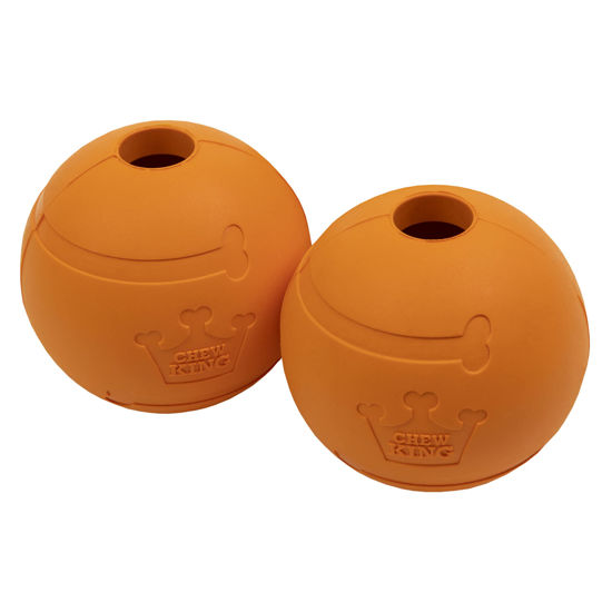 Picture of Chew King 3 Inch Bacon Flavor Rubber Balls 2 Pack