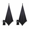 Picture of PRORECK Speaker Stand Cover Tripod Stand Skirt Skrim 360 Degree Cover Black x 2