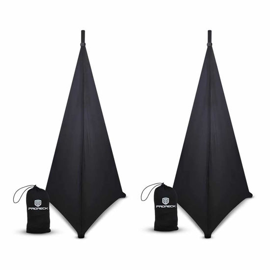 Picture of PRORECK Speaker Stand Cover Tripod Stand Skirt Skrim 360 Degree Cover Black x 2