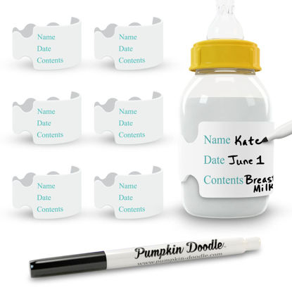Picture of Pumpkin Doodle The Original Write and Reuse Baby Bottle Labels for Daycare