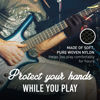 Picture of Musician's Practice Glove - 2-Pack Guitar Gloves for Men and Women, Fingertip Protectors for Playing String Instruments, Hand Issues and More, Nylon Thin Gloves for Indoor/Outdoor Gigs, Medium, Black