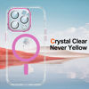 Picture of 𝟐𝟎𝟐𝟑 𝑵𝒆𝒘 Designed for iPhone 15 Pro Case Clear,[2X Screen Protector][30X Anti-Yellow][Compatible with Magsafe][Built-in Camera Protector], 15FT Shockproof iPhone 15 Pro Phone Case 6.1"-Pink