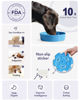 Picture of LE TAUCI Slow Feeder Dog Bowls Ceramic, 1.5 Cups Slow Eater Bowl for Dogs, Puppy Slow Feeder Bowl for Fast Eaters, Dog Dishes to Slow Down Eating, Maze Dog Bowl, Vortex Blue