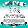 Picture of Northwest Naturals Freeze-Dried Raw Rewards Variety Pack for Dogs & Cats - Duck (4 Oz), Chicken (5 Oz), Turkey (6 Oz) - Healthy, 1 Ingredient, Human Grade Ingredients, Natural - (Pack of 3)