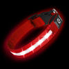 Picture of PetIsay Light up Dog Collar - High Visibility & Durable Nylon Material - USB C Rechargeable & Waterproof LED Dog Collar for Night Walking,Lighted Dog Collar Glow in The Dark Flashing(Red,S)