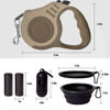 Picture of LIEVUIKEN Retractable Dog Leash Automatic Telescopic Tractor Dog Tape, Pet Tape 10/16 FT Durable and Convenient, with Folding Bowl, Dispenser, Rubbish Bags, Suitable for Small and Medium Dogs