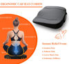 Picture of kingphenix Premium Car Seat Cushion, Memory Foam Driver Seat Cushion to Improve Driving View- Coccyx & Lower Back Pain Relief - Seat Cushion for Car, Truck, Office Chair (Classic Black)
