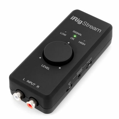 Picture of IK Multimedia iRig Stream stereo audio interface for iPhone, iPad, Mac, iOS and PC with USB-C, Lightning and USB for 24-bit, 48 kHz recording from mixers and studio gear