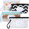 Picture of FEBSNOW 4 Pack Baby Refillable Baby Wet Wipe Dispenser, Reusable Wipes Pouch Container, Lightweight Portable Travel Wipes Holders