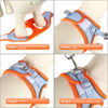 Picture of YIMEIS Dog Harness and Leash Set, No Pull Soft Mesh Pet Harness, Reflective Adjustable Puppy Vest for Small Medium Large Dogs, Cats (Orangeblue, Medium (Pack of 1))