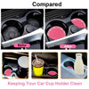 Picture of 2PCS Bling Car Cup Coaster, 2.75 Inch Auto Car Cup Holder Insert Coasters Silicone Anti-Slip Crystal Rhinestone Drink Car Cup Mat, Universal Vehicle Interior Accessories for Women Girls (Pink)