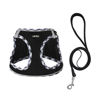 Picture of AMTOR Dog Harness with Leash Set,No Pull Adjustable Reflective Step-in Puppy Harness with Padded Vest for Extra-Small/Small Medium Large Dogs and Cats(Blackwhite,XXS)