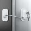 Picture of RORMGO Refrigerator Lock 2 Packs, Fridge Lock with Silicone Wire Protection Fridge Locks for Kids Easy to Use and Install Fridge Locks with Key Surface-Friendly Freezer Lock, White