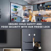 Picture of RORMGO Refrigerator Lock 2 Packs, Fridge Lock with Silicone Wire Protection Fridge Locks for Kids Easy to Use and Install Fridge Locks with Key Surface-Friendly Freezer Lock, White