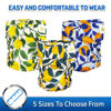 Picture of Pet Magasin Reusable Washable Dog Diapers (Pack of 3), Highly Absorbent with Strong & Flexible Velcro (Botanical Fruit, X-Small (10”-12” Waist))
