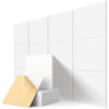 Picture of Soundproof Wall Panels, Kuchoow Acoustic Panels Self-Adhesive, 12 Pack Acoustic Wall Panels High Density, Sound Proof Panels for Walls Home Studio Office 12" X 12" X 0.4" White