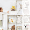 Picture of CHICVITA Small Basket for Gifts, White Empty Gift Basket with Bags & Ribbons Durable Baskets for Valentines Day Rope Storage Baskets, 12"x 8"x 5"