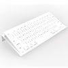 Picture of KOTEMON Mini Computer Keyboard Stand-11.8'' x 5.1''-Small Computer Keyboard Tray Acrylic Keyboard Holder for 78 Keys Universal Compact Keyboard, with White Silicone Strip, White