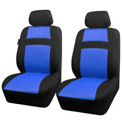 Picture of CAR PASS Car Seat Covers Front Seats Only, 3D Air Mesh Car Seat Cover with 5mm Composite Sponge Inside,Airbag Compatible Universal Fit SUV,Vans,sedans, Trucks, Automotive Interior Covers(Black Blue
