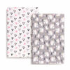 Picture of Stretchy Ultra Soft Jersey Knit Fitted Pack n Play Playard Sheets Set 2 Pack, Fits Portable/Mini Cribs Sheets, Playards Mattress Pads, Pink Simple Triangle/Dream Unicorn for Girls
