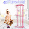 Picture of Trycooling Stuffed Animal Storage Zoo Stuffed Animal Holder Space Save Vertical Stuffed Animals Storage PVC with Elastic Band and Net for Playroom Bedroom Nursery (Pink 1)