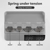 Picture of SINGARO Coin Holder for Car, Coin Change Organizer Compatible with Coins of Different Sizes, Dash-Mounted Holder Suitable for Most Cars, Trucks(Gray)