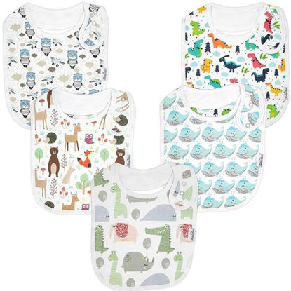 Picture of KiddyStar Baby Bibs for Boys & Girls - Organic Cotton Bibs, Bandana Bibs, Drool Bibs, Teething Bibs, Toddler Bibs - Gift
