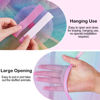 Picture of Basumee Stuffed Animals Net or Hammock 2 Pcs Stuffed Animals Storage Toy Net Hammock for Stuffed Animals Organizer Mesh Hammock Kids Girls Room Decor, Rainbow, 4 Tiers