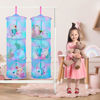 Picture of Basumee Stuffed Animals Net or Hammock 2 Pcs Stuffed Animals Storage Toy Net Hammock for Stuffed Animals Organizer Mesh Hammock Kids Girls Room Decor, Blue Teal, 3 Tiers