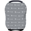 Picture of Nursing Carseat Canopy Breastfeeding Cover - Multi-use Stretchy Car Seat Covers for Babies, Baby Shower Gifts (Grey Arrows)
