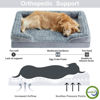 Picture of WNPETHOME Orthopedic Dog Bed for Extra Large Dogs - XL Waterproof Dog Bed, Bolster Dog Sofa Be Waterproof Dog Couch for Pet Sleeping, Pet Bed for Large Dogs