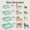 Picture of Orthopedic Large Dog Bed Washable, Orthopedic Dog Beds with Removable Cover, Large X XL Pet Dog with Bolster, Washable Aqua Blue Large Dog Beds with Egg Foam for Medium Large Dogs