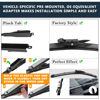 Picture of 3 Wiper Blades Replacement for Ford Explorer 2011-2018 2019 2020 2021 2022 2023,Original Equipment Replacement Front and Rear Windshield Wiper Blade - Pinch Tab 26"/22"/11" (Set of 3)