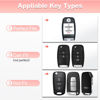 Picture of Pangpai Pink Key Fob Cover for, Soft TPU Key Case Protection with Bling Keychain Fit for Kia Forte Koup NIRO Optima Rio Sorento Soul Sportage Smart 2 3 4 Buttons Key