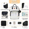 Picture of ROSEGIN Baby Diaper Bag Backpack with Changing Pad, Pacifier Case, for Boy Girl Toddler - Large, Stylish, Waterproof Travel Diaper Bag for Mom - Black/White
