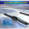 Picture of 5 PLUS® Silicone Windshield Wipers Replacement for 2011-2015 KIA Sorento 2010-2019 KIA Soul 2018 2019 KIA Soul EV Wiper Blades(Set of 3),Automotive Replacement Windshield Wiper Blades-24"/20"/11"