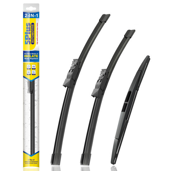 Picture of 5 PLUS® Silicone Windshield Wiper Blades Replacement for 2023-2018 SUBARU Crosstrek 2023-2017 Impreza Wiper Blades(Set of 3),Automotive Replacement Windshield Wiper Blades-26"/16"/12"