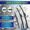 Picture of 5 PLUS® Silicone Windshield Wiper Blades Replacement for 2020 2019 2018 2017 2016 2015 2014 2013-2011 TOYOTA Sienna Wiper Blades(Set of 3),Automotive Replacement Windshield Wiper Blades 28"/20"/16"
