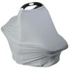 Picture of Breathable Car Seat Cover for Babies - Multi-Purpose Soft Rayon Nursing Cover for Breastfeeding, High Stretchy Infant Carseat Canopy, Stroller Cover (Light Grey)