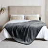 Picture of Yaning Waterproof Blanket for Bed Couch Sofa, Soft Liquid Pee Proof Pet Blanket for Dog Puppy Cat, Reversible Sherpa Fleece Blanket for Furniture Protector (Dark Grey, 50x60 inches)